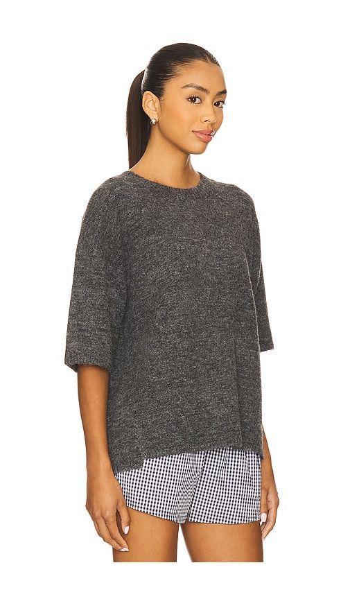 Margot Sweater Tee in Charcoal. - size L (also in M) - Free People - Modalova