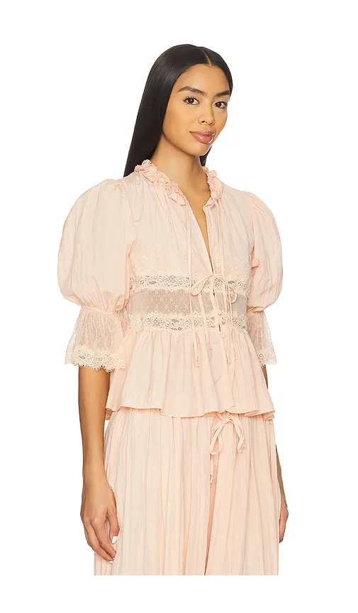 X Intimately Forever Young Bed Jacket in Peach. - size L (also in XL) - Free People - Modalova