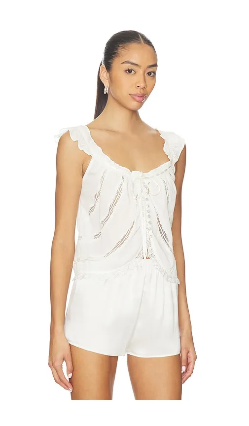 Mabel Tank in White. - size M (also in XL) - Free People - Modalova