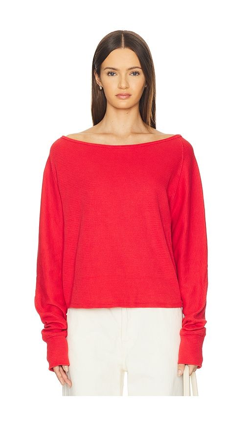 Jess Long Sleeve in Red. - size L (also in XS) - Free People - Modalova