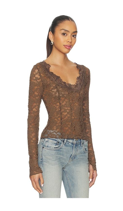 All Night Long Sleeve in Brown. - size S (also in M) - Free People - Modalova