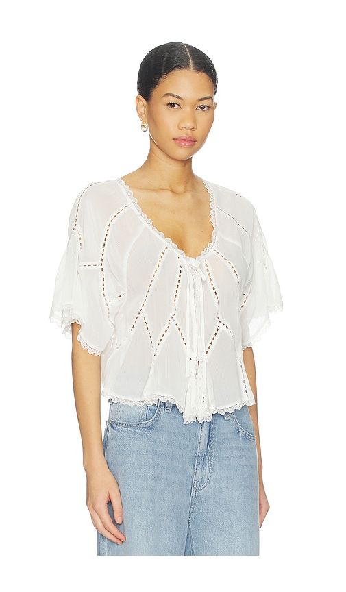 Michelle Blouse in Ivory. - size M (also in XL) - Free People - Modalova
