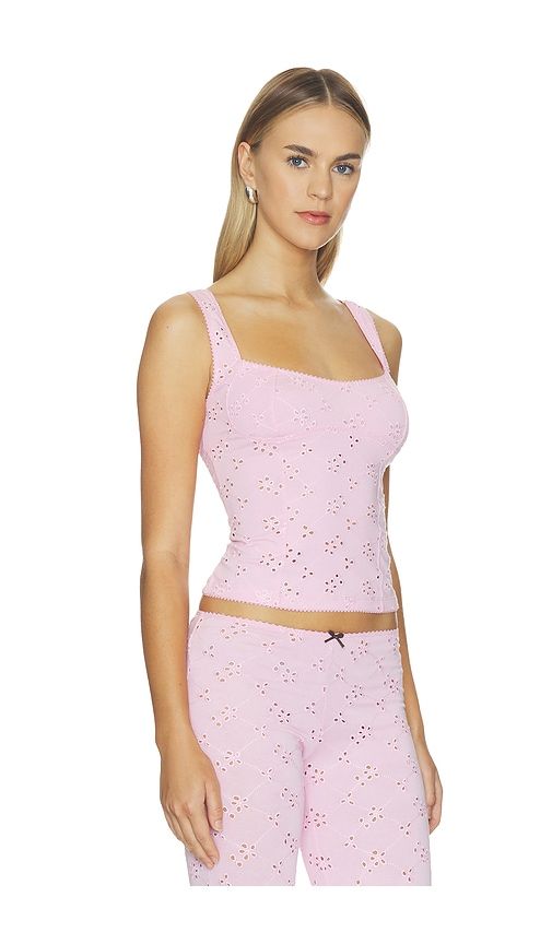 Full Bloom Eyelet Cami in Pink. - size L (also in M, S, XL) - Free People - Modalova