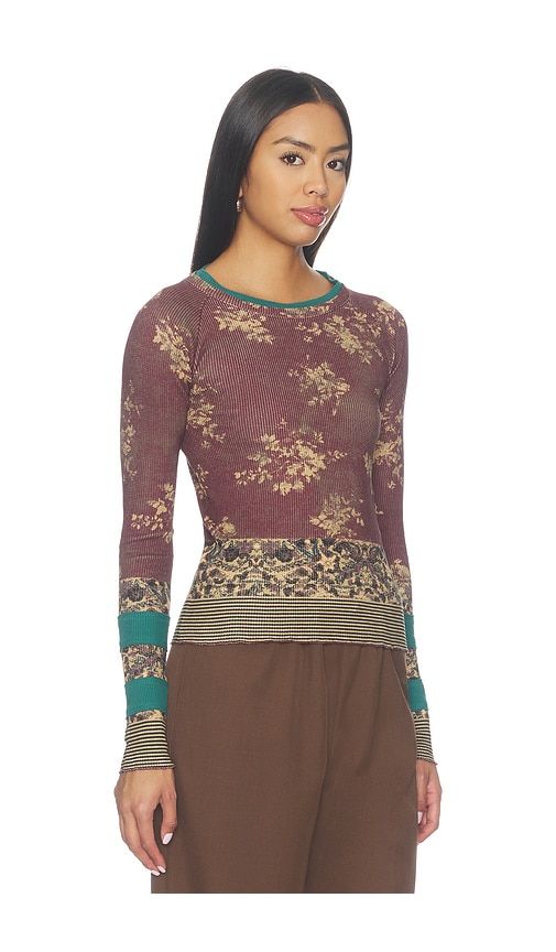 X We The Free Easy Does It Printed Tee in Purple. - size M (also in S) - Free People - Modalova