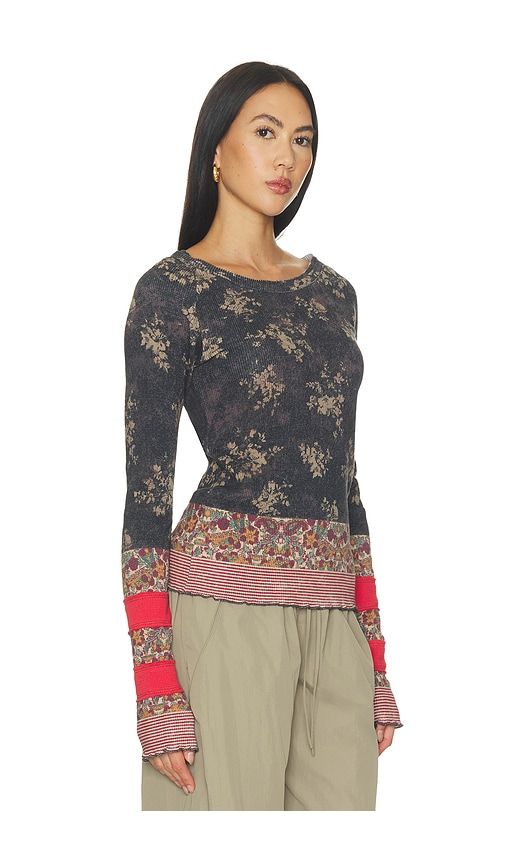 X We The Free Easy Does It Printed Tee in Black. - size L (also in M, S, XS) - Free People - Modalova