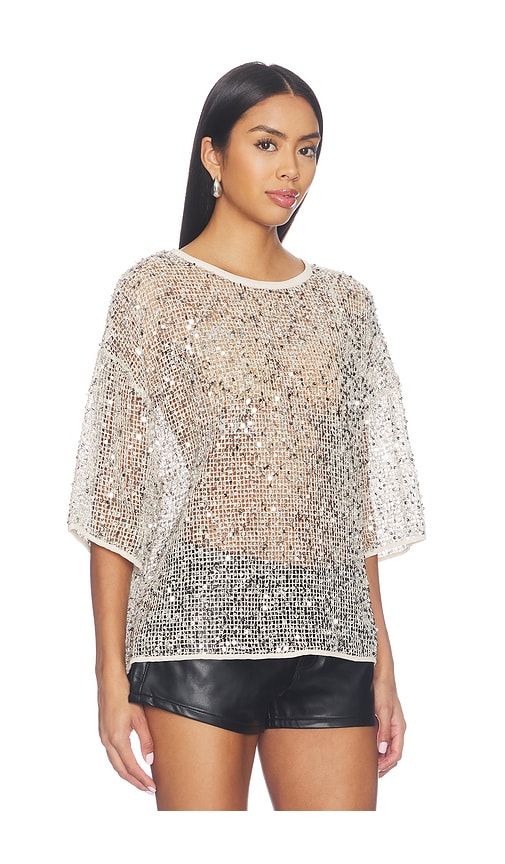 Calypso Tee in Metallic Gold. - size L (also in M, S) - Free People - Modalova