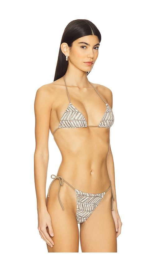 X REVOLVE x free-est Printed Michelle Triangle Top in Brown. - size M (also in S) - Free People - Modalova