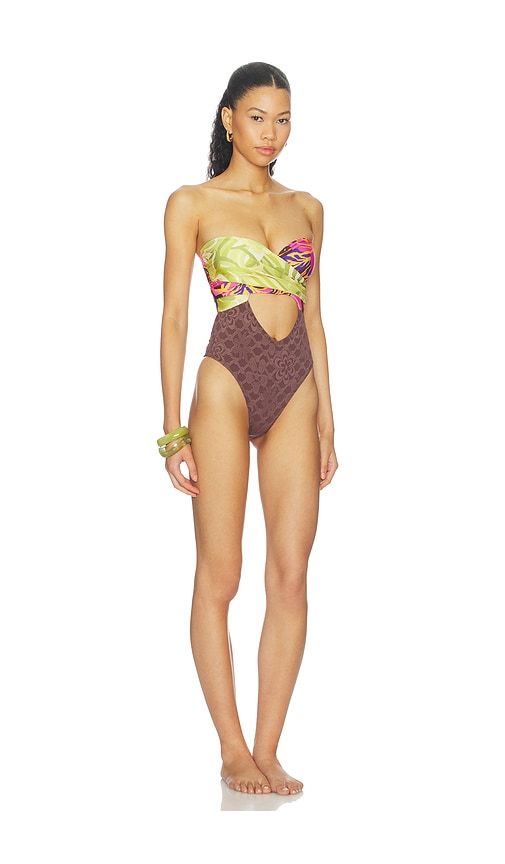 Miley Convertible One Piece in Brown. - size L (also in M, S, XS) - Free People - Modalova