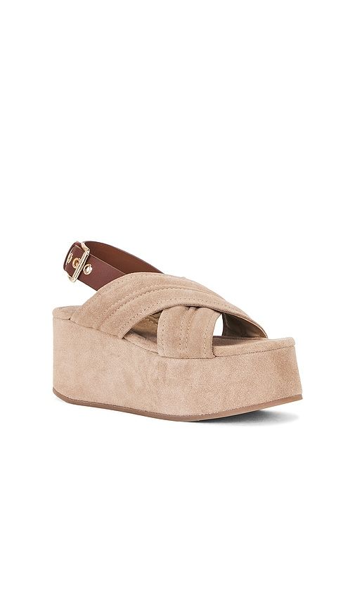 Beach Party Platform Sandal in Nuetral. - size 6 (also in 8, 8.5, 9, 9.5, 10, 11) - Free People - Modalova