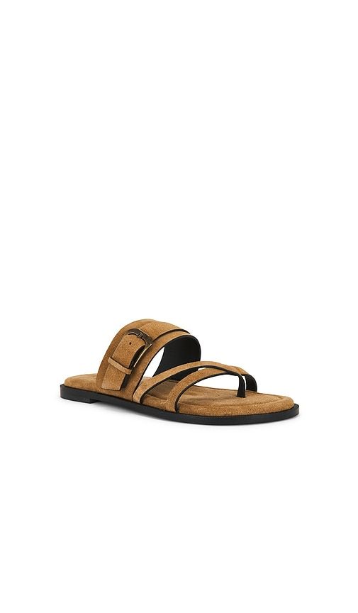Belted Cross Strap Sandal in Brown. - size 10 (also in 6, 6.5, 7, 7.5, 8, 8.5, 9, 9.5) - Free People - Modalova