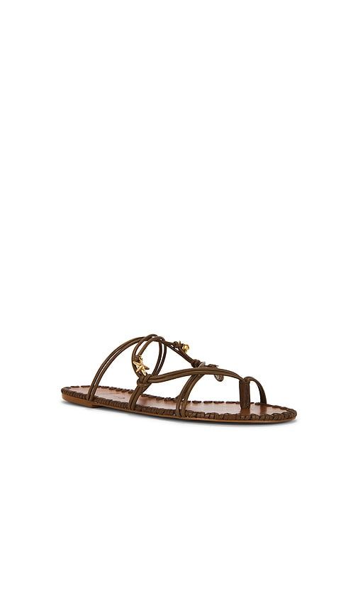 Sea Flat Sandal in Brown. - size 6 (also in 6.5, 7, 7.5, 8, 8.5, 9, 9.5, 10) - FARM Rio - Modalova