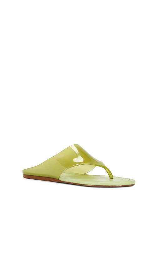 Jelly Thong Flat Sandal in Green. - size 6 (also in 6.5, 7) - FARM Rio - Modalova