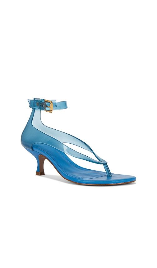 Jelly Heel Sandal in Blue. - size 6 (also in 7) - FARM Rio - Modalova