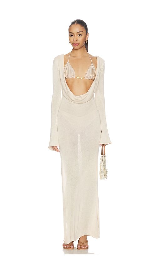 Lila Maxi Dress in Cream. - size M (also in S) - Flook The Label - Modalova