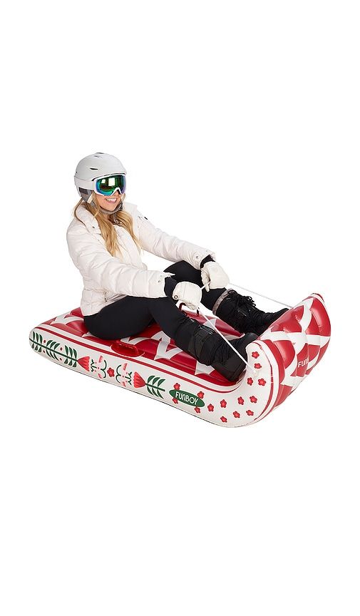 Cardigan Toboggan Winter Snow Sled in Red - FUNBOY - Modalova