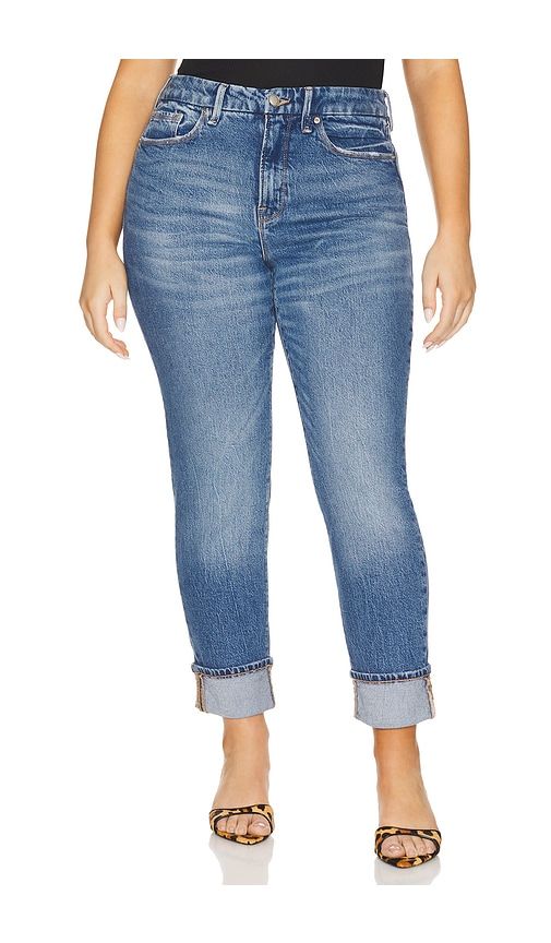 The Weekend Cuffed Jeans in Denim-Medium. - size 24 (also in 30) - Good American - Modalova