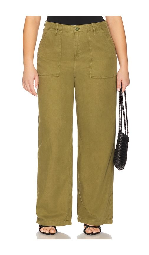 Lite Linen Jeans in Olive. - size 0 (also in 2, 8) - Good American - Modalova