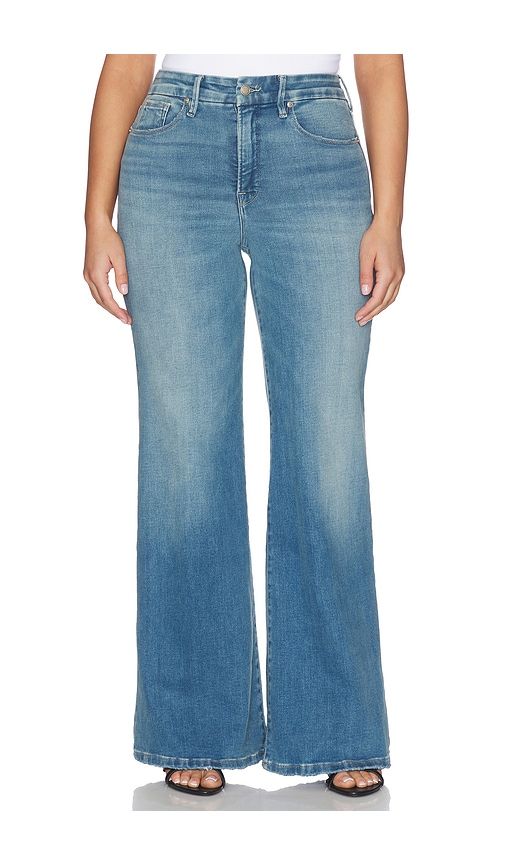 Soft-tech Good Waist Palazzo Leg Jeans in Blue. - size 16 (also in 20, 24, 22) - Good American - Modalova