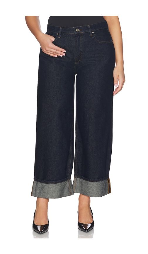 Good Standard Baggy Cuffed Jeans in Navy. - size 22 (also in 6) - Good American - Modalova