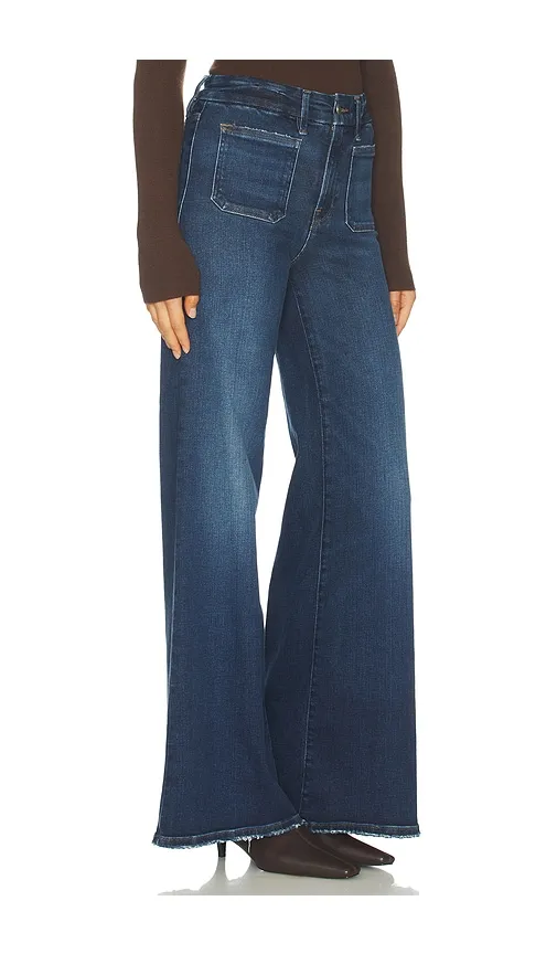 Soft Tech Good Waist Palazzo Jeans in Blue. - size 14 (also in 16, 2, 20) - Good American - Modalova