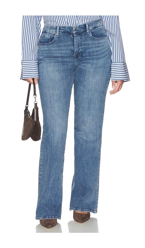 Good Legs Flare Jeans in Blue. - size 18 (also in 20, 22, 24) - Good American - Modalova