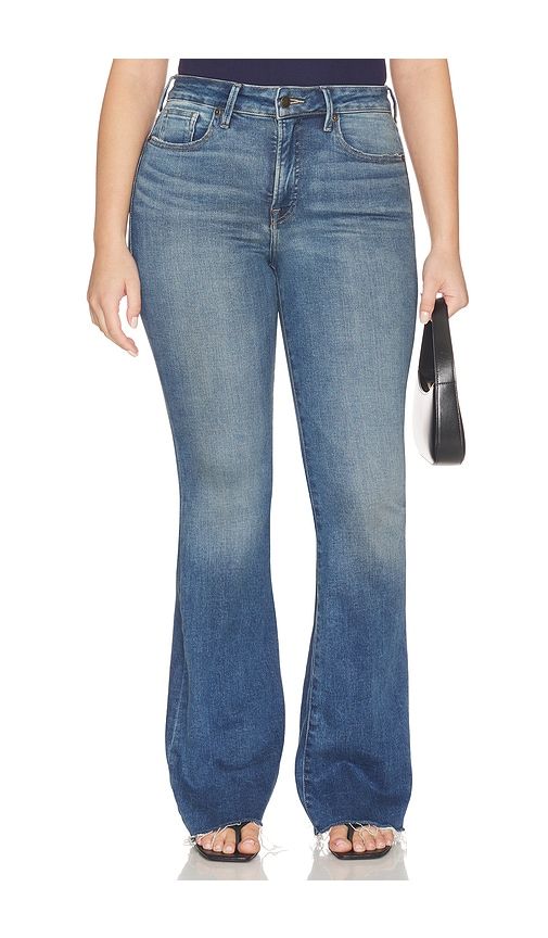 Good Legs Flare Jeans in Blue. - size 18 (also in 20, 8) - Good American - Modalova