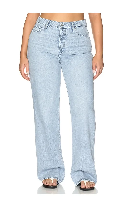 Weightless High Wide Jeans in Blue. - size 0 (also in 00, 2, 4, 6, 8) - Good American - Modalova