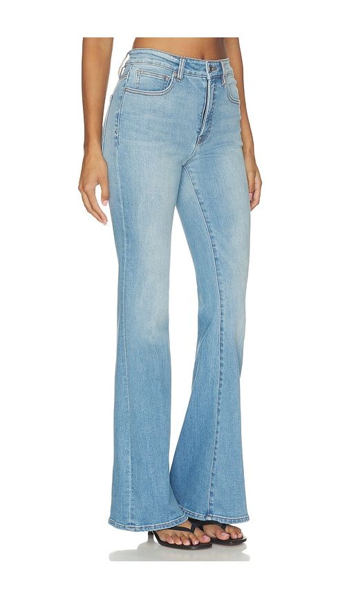 Good Legs Flare Jeans in Blue. - size 00 (also in 12, 14, 4, 6, 8) - Good American - Modalova