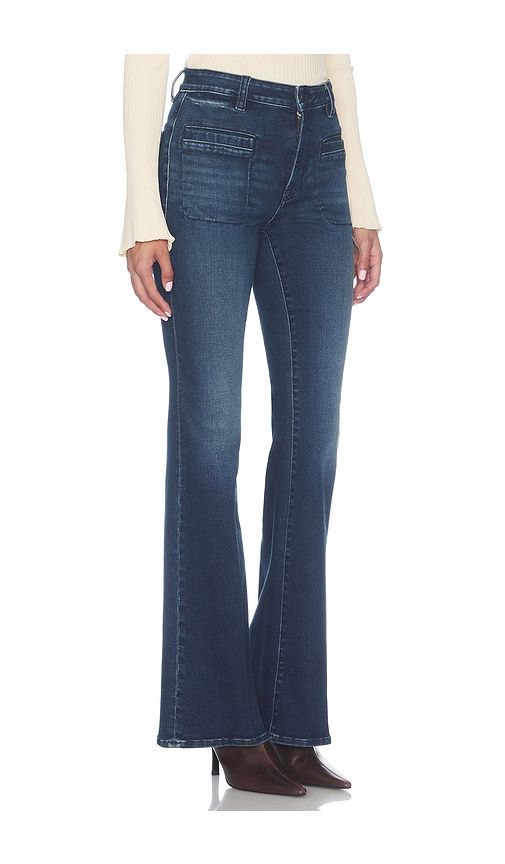 Petite Soft Tech Good Flare Jeans in Blue. - size 0P (also in 10P, 2P, 4P, 6P, 8P) - Good American - Modalova