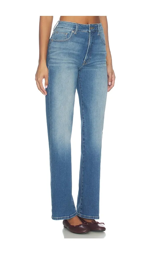 Soft Tech Good True Straight Jeans in Blue. - size 0 (also in 00, 10, 14, 2, 4, 6, 8) - Good American - Modalova