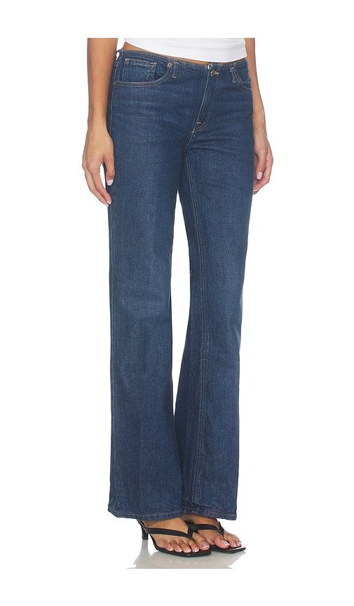 Ghost Waist Low Rise Bootcut Jeans in Denim-Dark. - size 0 (also in 2, 4, 6, 8, 10) - Good American - Modalova
