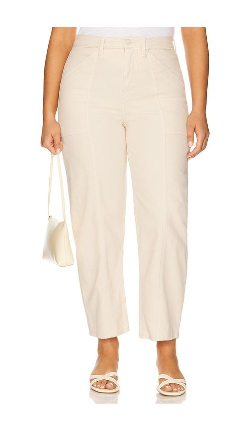 Cropped Barrel Pants in Beige. - size 0 (also in 10, 16, 18, 20, 22, 24) - Good American - Modalova