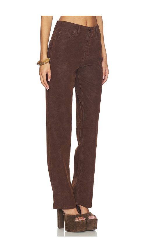 Better Than Suede Good True Straight Pants in Chocolate. - size 14 (also in 6) - Good American - Modalova