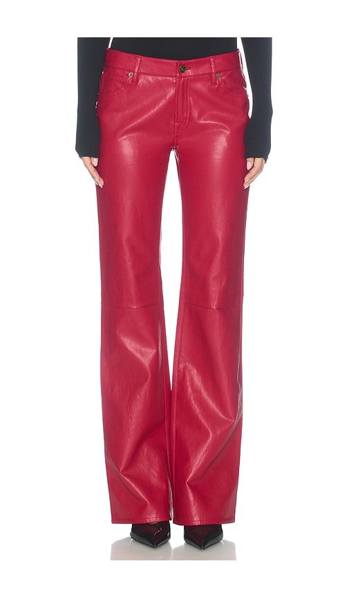 Better Than Leather Vintage Low Rise Pant in Red. - size 10 (also in 12, 14, 2, 4, 6, 8) - Good American - Modalova