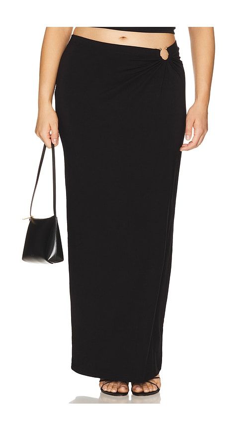 Stretch Jersey Maxi Skirt in Black. - size S (also in XS) - Good American - Modalova