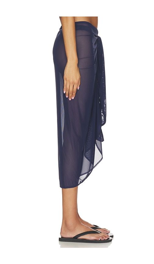 Mesh Midi Sarong in Navy - Good American - Modalova