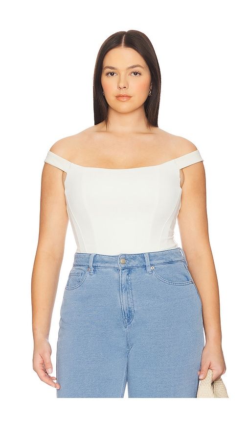 Sculpting Corset Bodysuit in Ivory. - size L (also in XS, XXXXL/4X) - Good American - Modalova
