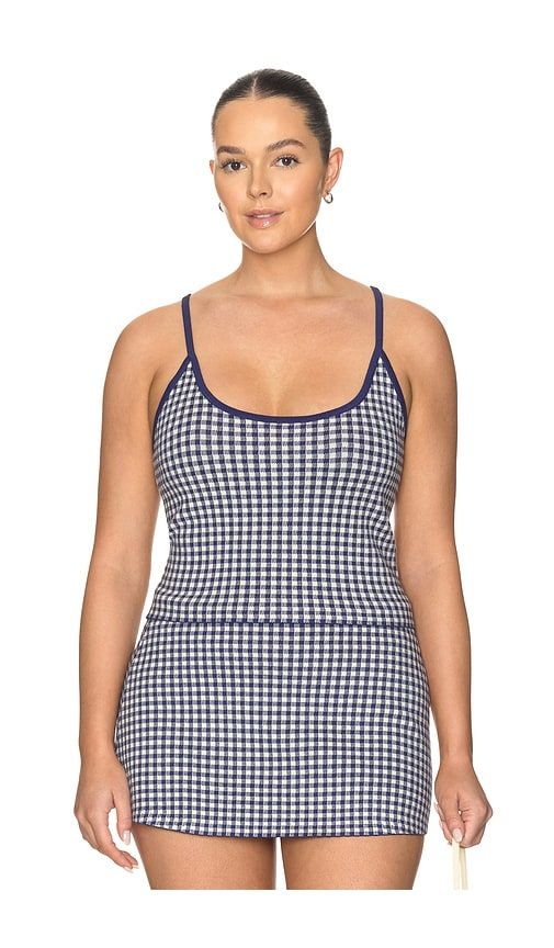 The Keepsake Tank Top in Navy. - size L (also in M, S, XS) - Good American - Modalova