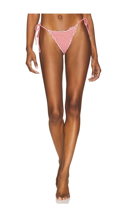 Gingham Cheeky Hipster Bottom in Red. - size 3X (also in 4X, 5X, L, XS) - Good American - Modalova