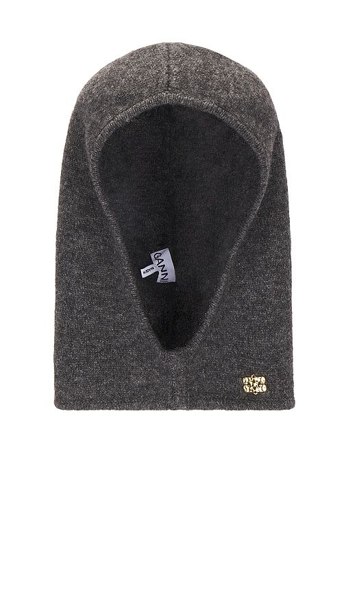 Ganni Yak Mix Balaclava in Grey - Ganni - Modalova