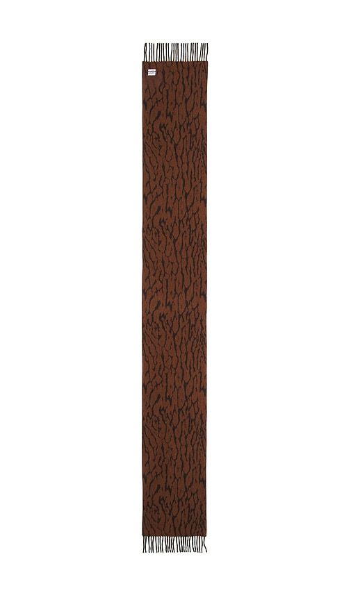 Compact Wool Scarf Leopard in - Ganni - Modalova