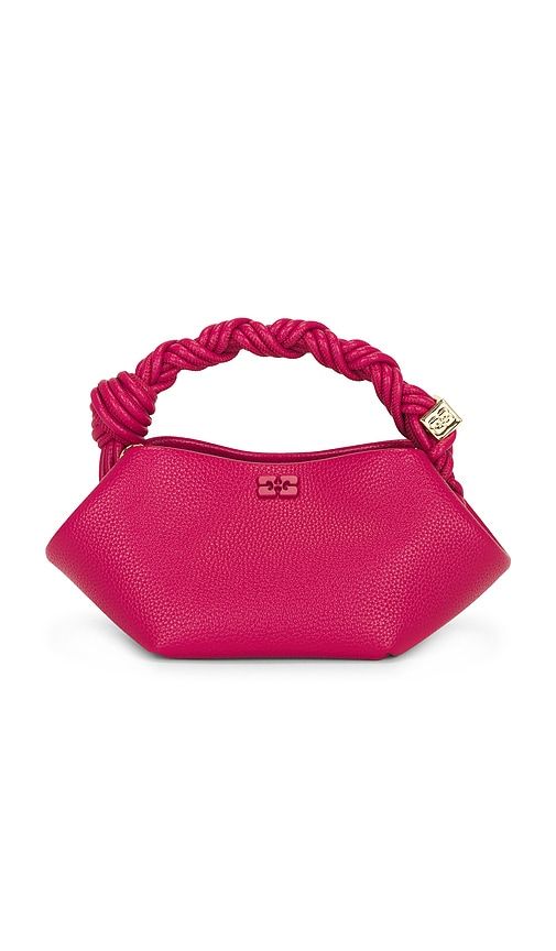 Ganni Bou Mini Grained Bag in Red - Ganni - Modalova