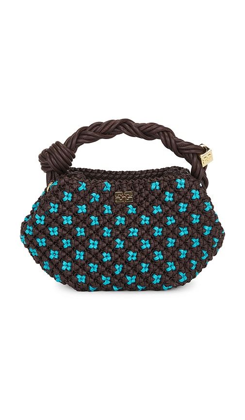 Bou Mini Braided Bag in Brown - Ganni - Modalova
