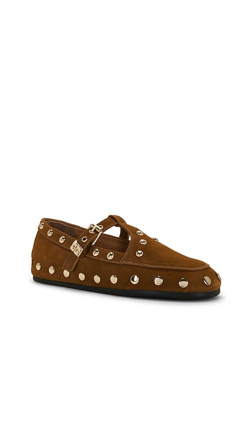 Mary Jenny Studs Flat in Brown. - size 36 (also in 38, 40) - Ganni - Modalova