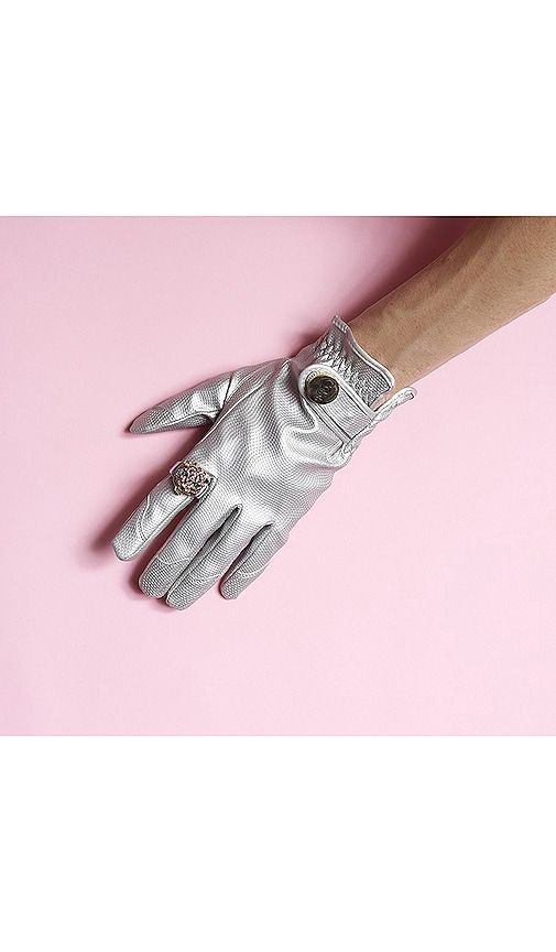 Small Gardening Glove in Metallic Silver. - size S (also in ) - Garden Glory - Modalova