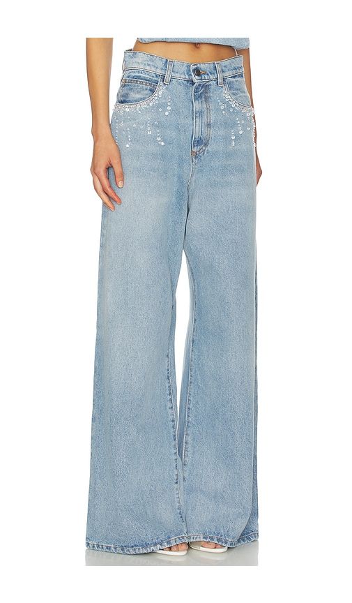 Denim Wide Leg in Blue. - size 26 (also in 27) - GIUSEPPE DI MORABITO - Modalova
