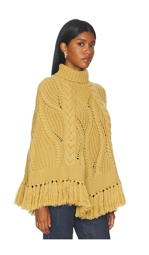 Hayaru Poncho in Yellow. - size L (also in M) - Goldbergh - Modalova