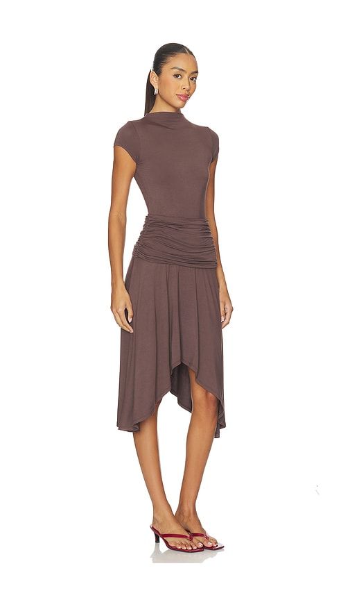 Elodie Dress in Brown. - size L (also in S, XS) - Geel - Modalova
