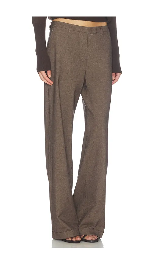 Kennedy Trouser in Chocolate. - size M (also in S, XS) - Geel - Modalova