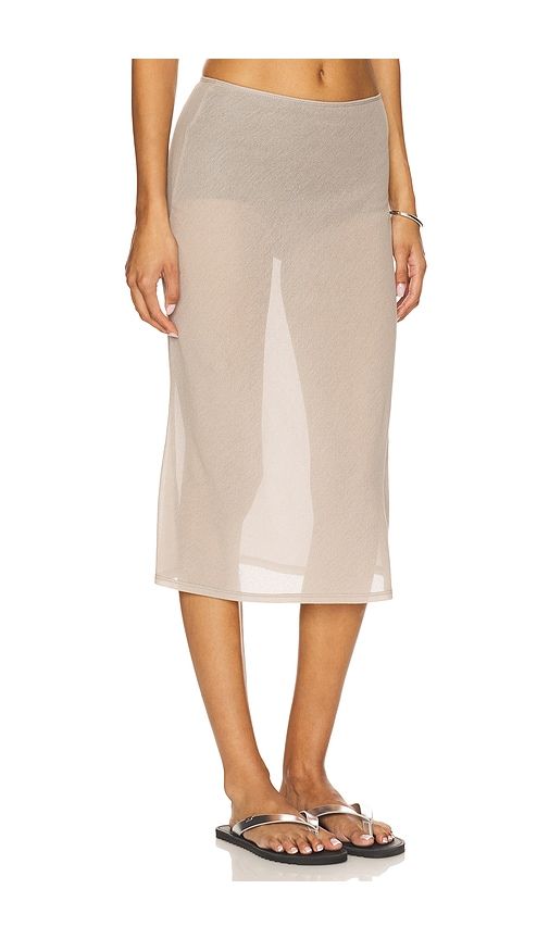 Brynn Skirt in Taupe. - size L (also in XS) - Geel - Modalova